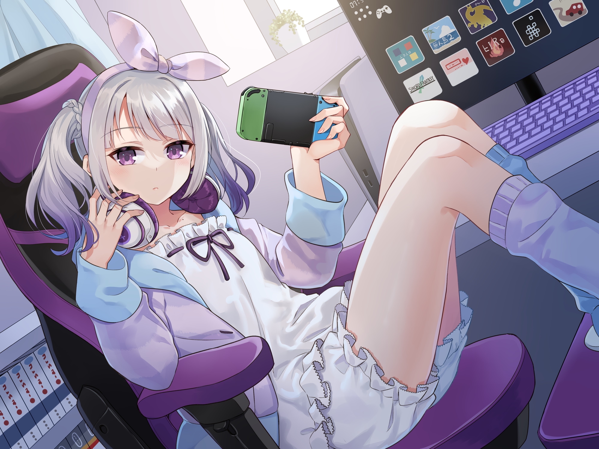 【ASMR・耳かき・耳マッサージ】僕だけのVtuber ～無気力ダウナー系な君とヒミツの真夜中のお楽しみ～ 【CV:石見舞菜香】