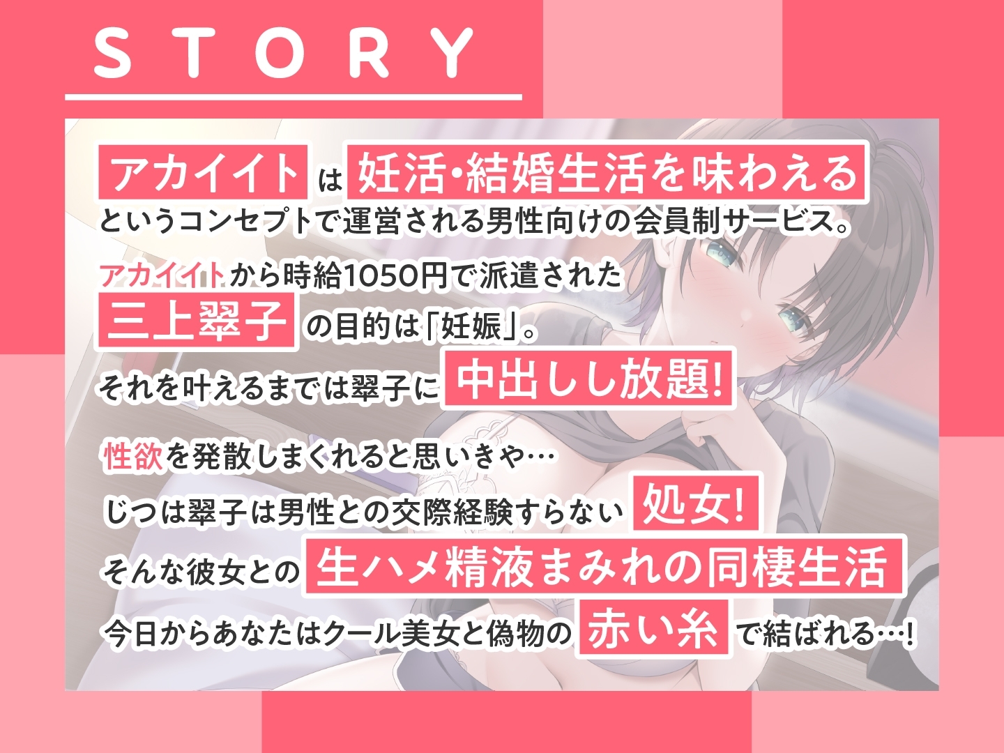 子作り夫婦制度〜クール処女美人との偽ラブ生活(時給1050円)〜