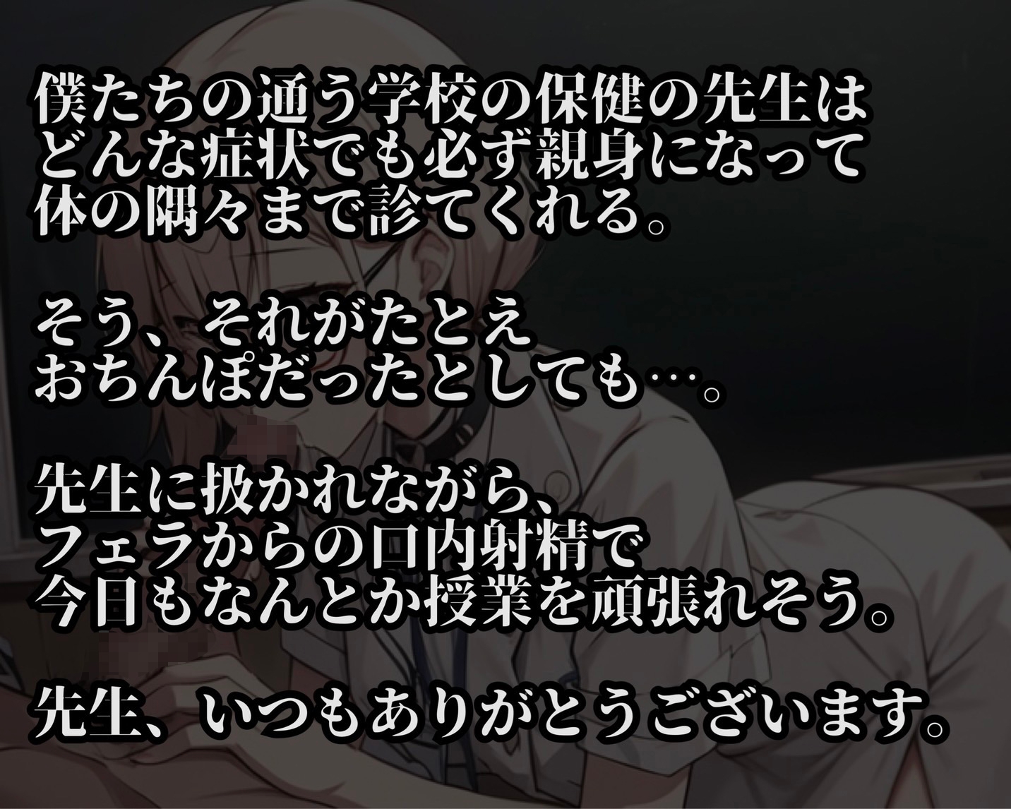 【100円作品!】保健室の先生はおちんぽ手当で忙しい【フェラチオ特化】