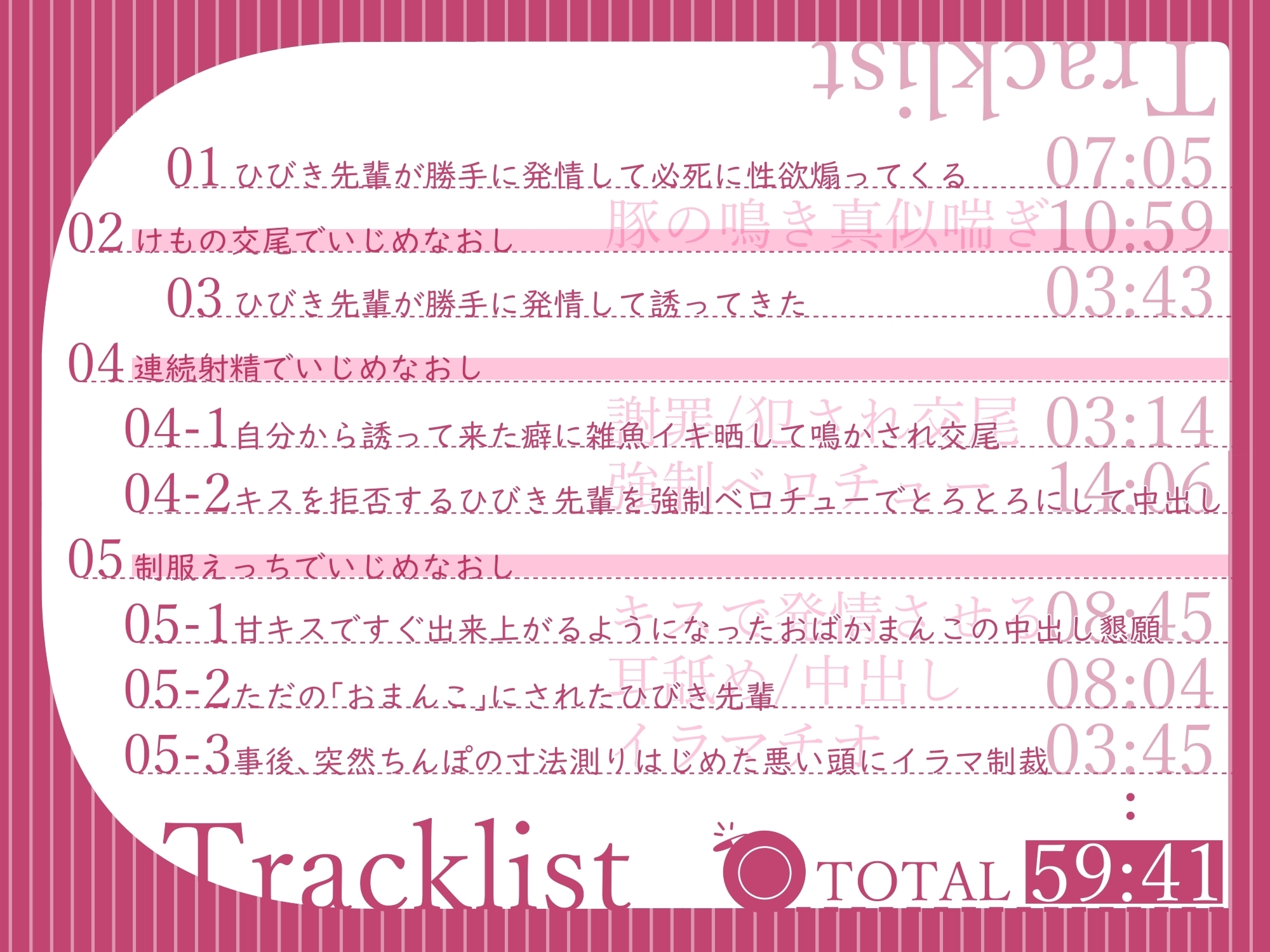 【おほ鳴き、けもの交尾】昔(性的に)いじめ倒してメス堕ち済の気弱な先輩が 、勝手に発情して生意気に煽ってきたので、ハメ穴蹂躙深挿し交尾でいじめなおし。