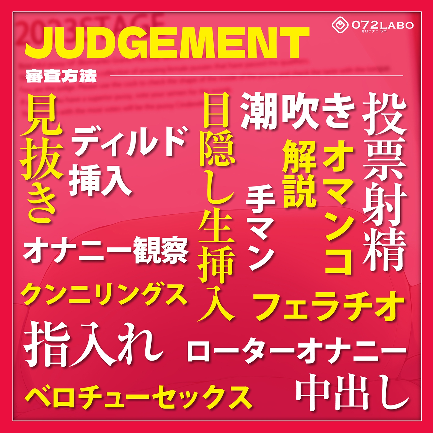 【オマンコシンデレラ】ペニスで審査「美オマンコGP・エントリーナンバー2022番」〜美しさと挿入感〜【アクメナビゲート搭載】