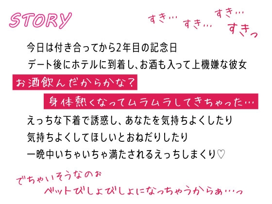 酔いどれ発情彼女と記念日えっち～攻めたり攻められたりイチャラブ甘々～