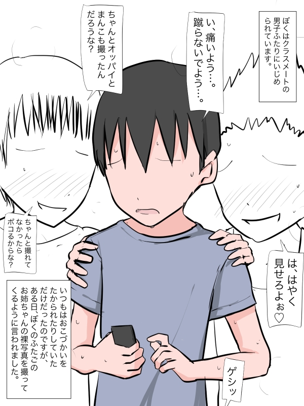 「おい、ちゃんと姉ちゃんの裸撮ってきたんだろうなァ?」