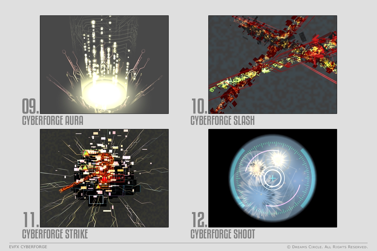 エフェクト素材集:EVFXサイバーフォージ