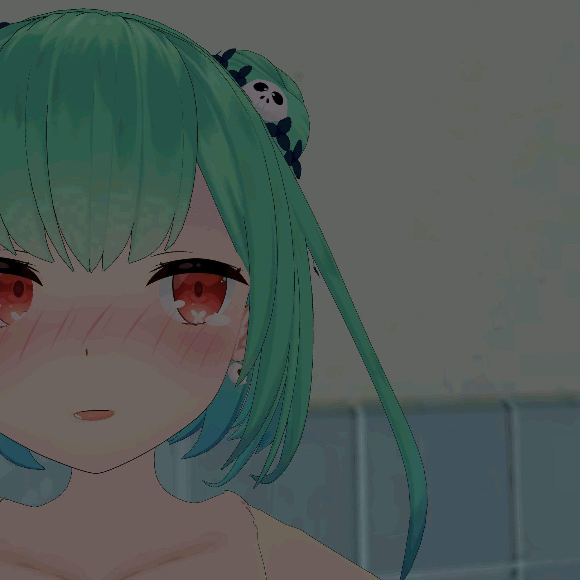 【VR対応】るーちゃんとトイレでえっち【日本語/English】