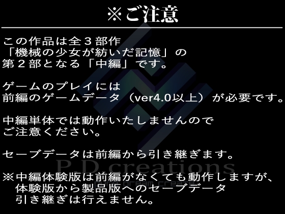 機械の少女が紡いだ記憶(中編)