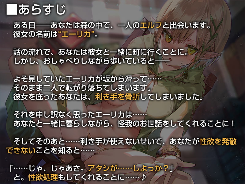 なんだかんだと面倒見がよくて、なし崩し的に性欲処理もしてくれるエルフさん【バイノーラル】