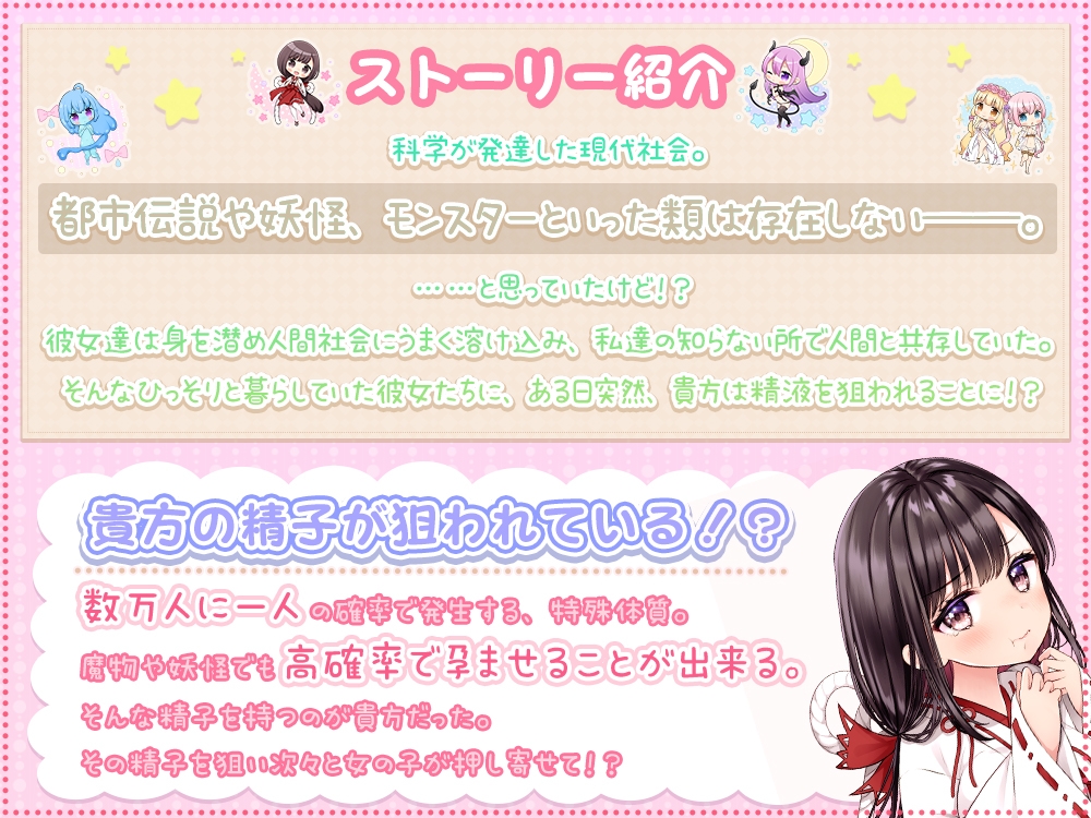 【舐め特化】モン娘注意報!【超ハーレム体験/4時間50分】