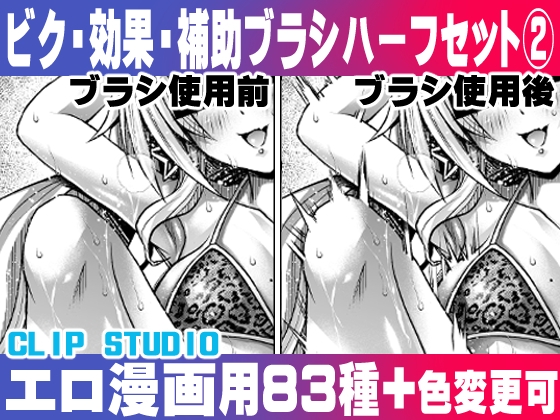 誰でも簡単にエロ漫画が描ける!効果・補助ブラシ(2)ハーフセット(2) For Hentai manga / Impact Effect Assistance Brush Set 2 half set 2