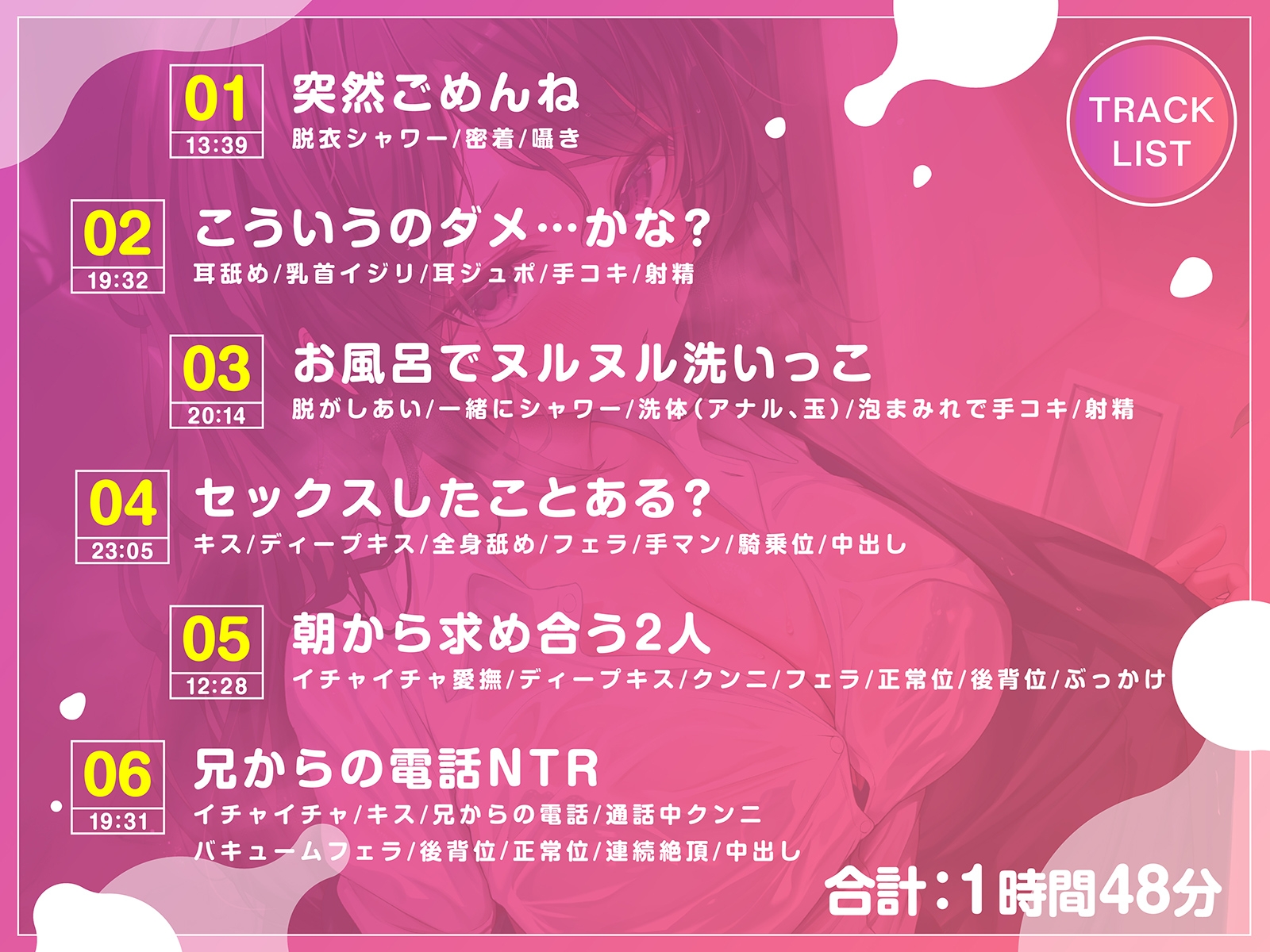 【兄彼女NTR】濡れた兄の彼女が無防備で密着ネットリ甘やかし射精「こういうのダメ…かな…」