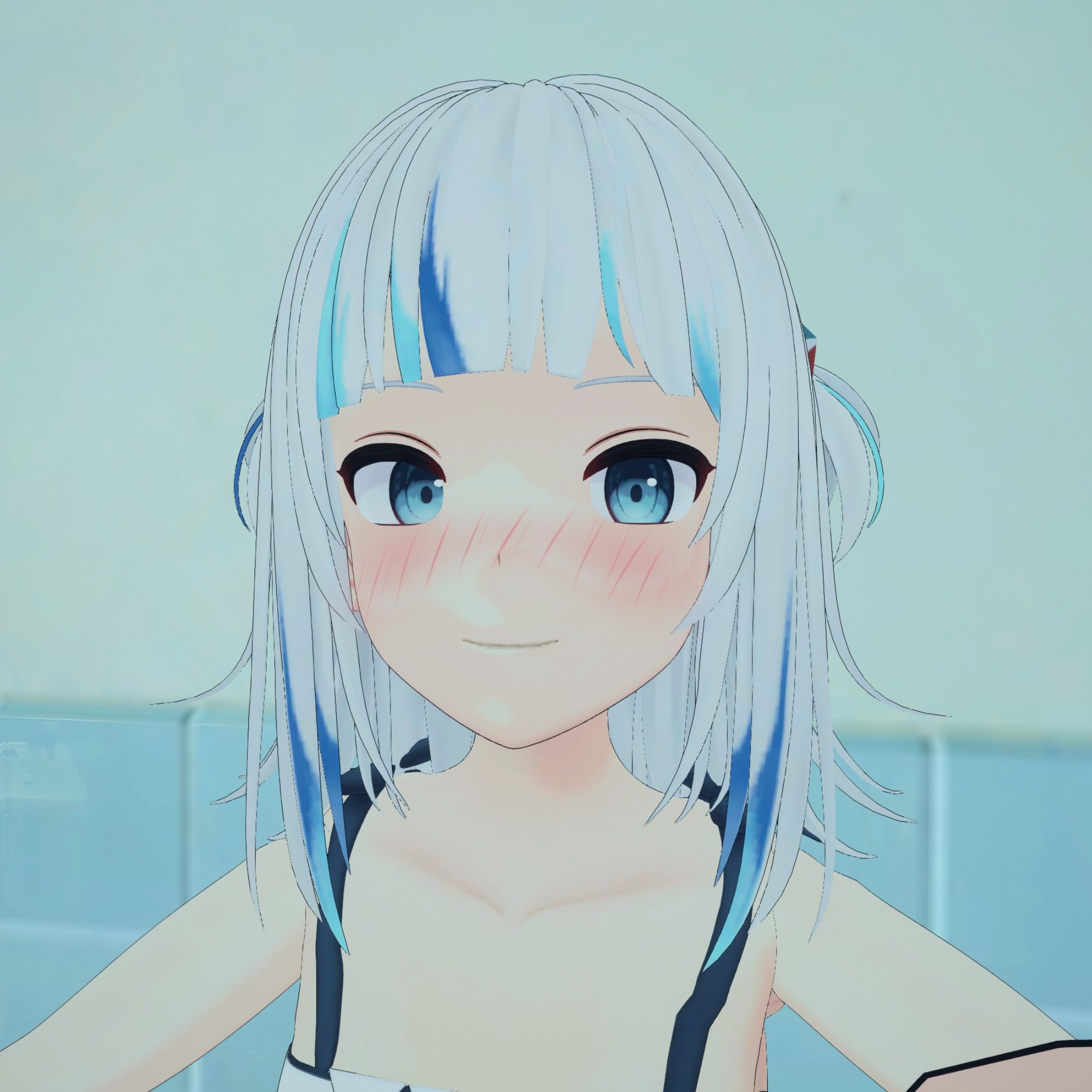 【VR対応】サメちゃんと学校のトイレでえっち【日本語/English】