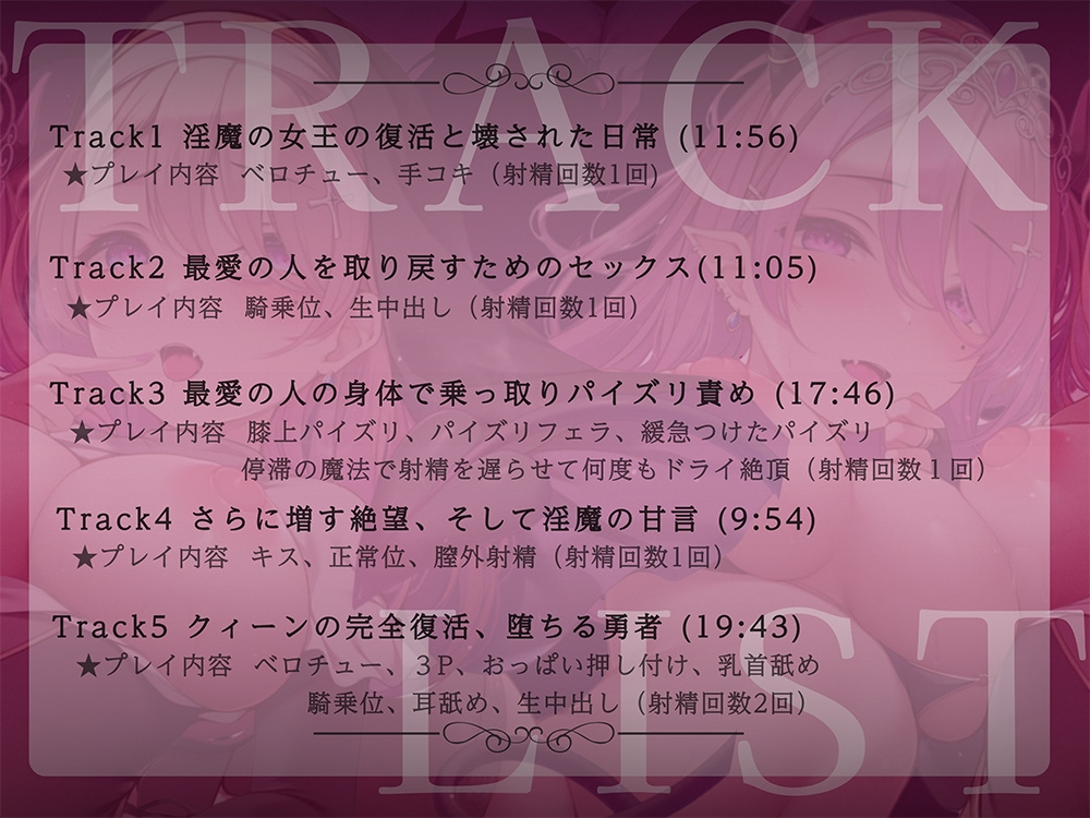 【絶望快楽堕ち】サキュバスリヴァイブ〜倒したと思っていた淫魔の女王が僕の恋人の身体を乗っ取って、快楽と絶望で支配する〜