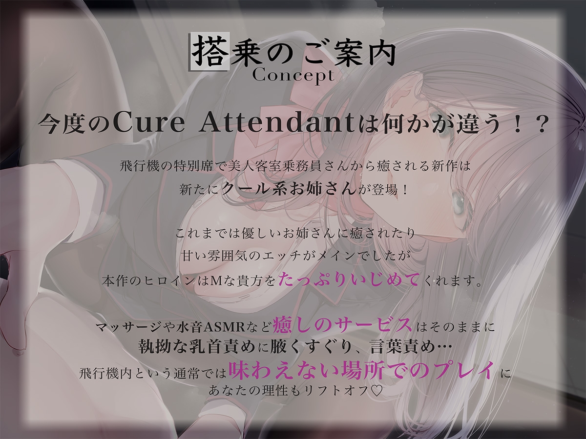 【期間限定価格】Cure Attendant〜クール系美人CAさんにマゾバレしてエッチに責められる極上の空の旅〜