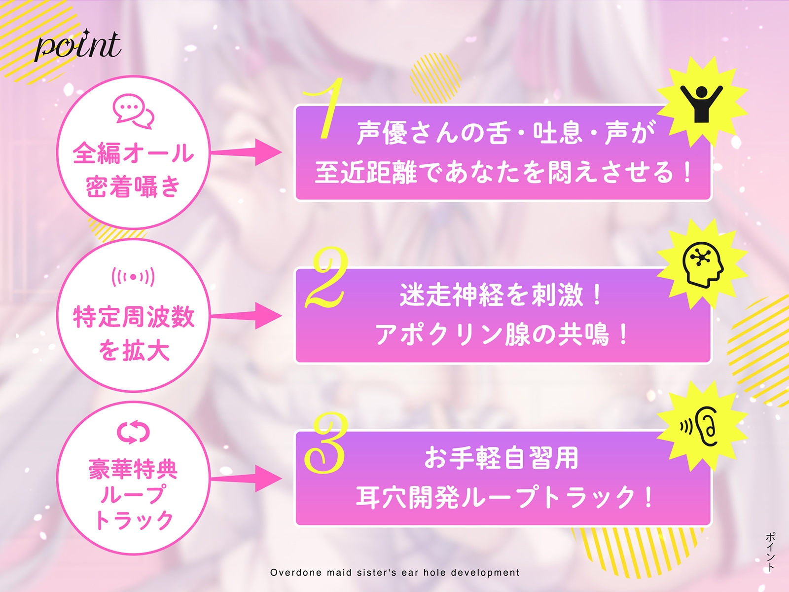 【更にもっと深く…】やりすぎメイドお姉さんの耳穴開発～ミミラチオ・鼓膜舐め…迷走神経開発フルコース!!!～