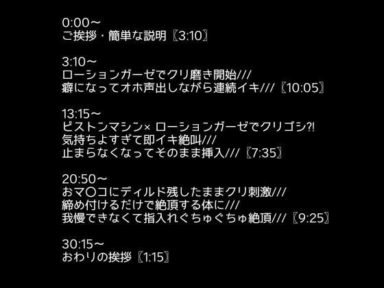 【1日100回絶頂ノルマ×10日チャレンジ】6日目:ローションガーゼでオホ声絶叫イキ!