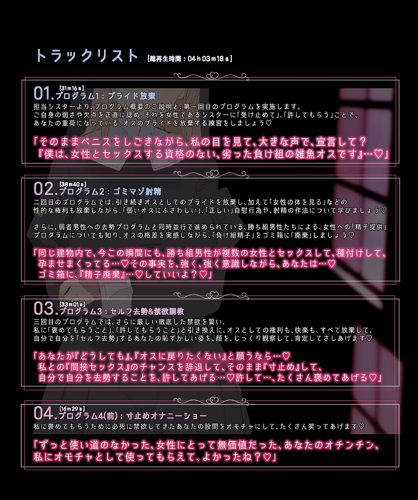 弱いオスであるあなたを許してあげます3～女神のように優しいシスター聖様による恋愛弱者男性救済(去勢&マゾ雌化)調教～