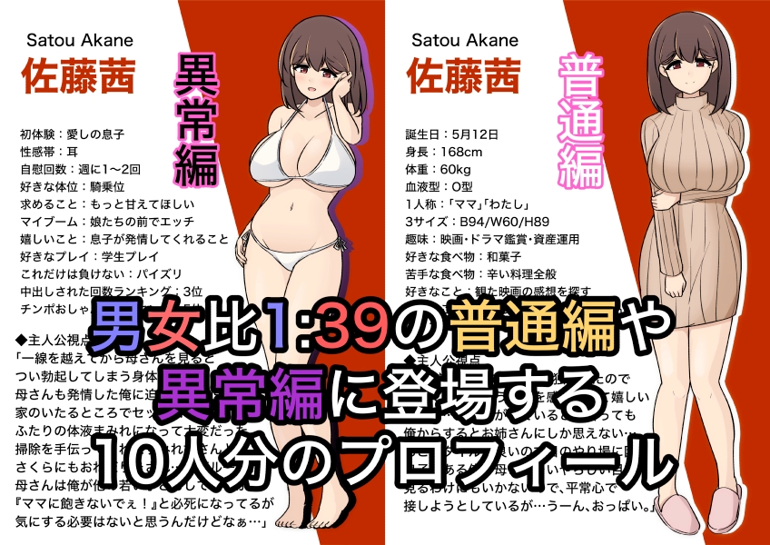 男女比1:39の平行世界は思いのほか異常(Fantia2024年4月〜6月まとめ)