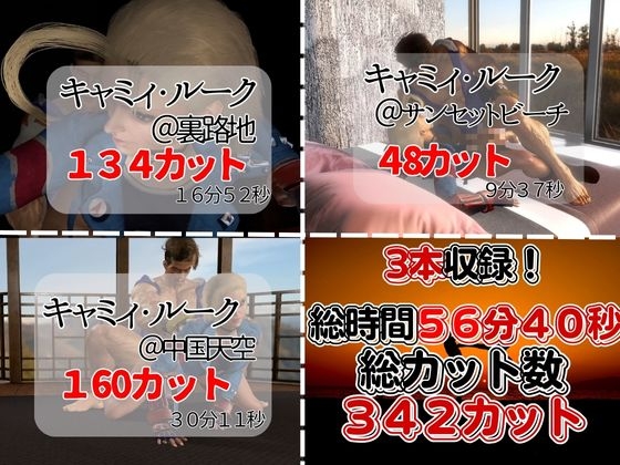 【3D動画】女格闘家キャミーとルークでストリートファック【総集編3本セット】