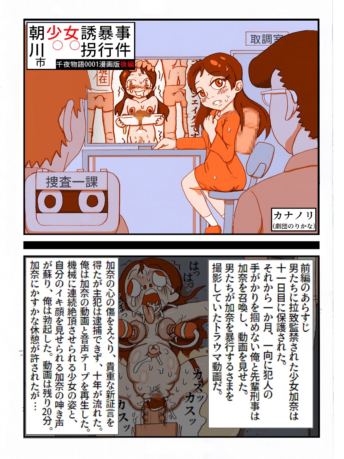 朝川市少女誘拐暴行事件(千夜物語0001漫画版後編)