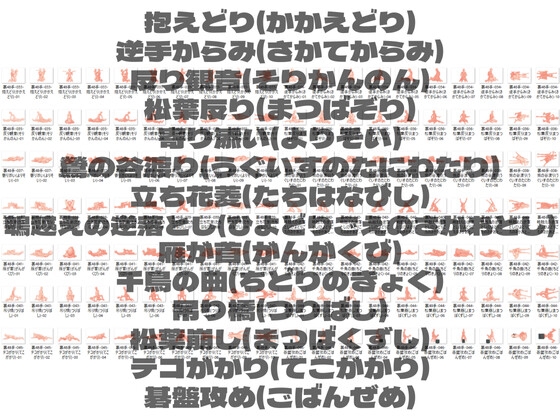 意外と知らない【裏】四十八手のポーズ集