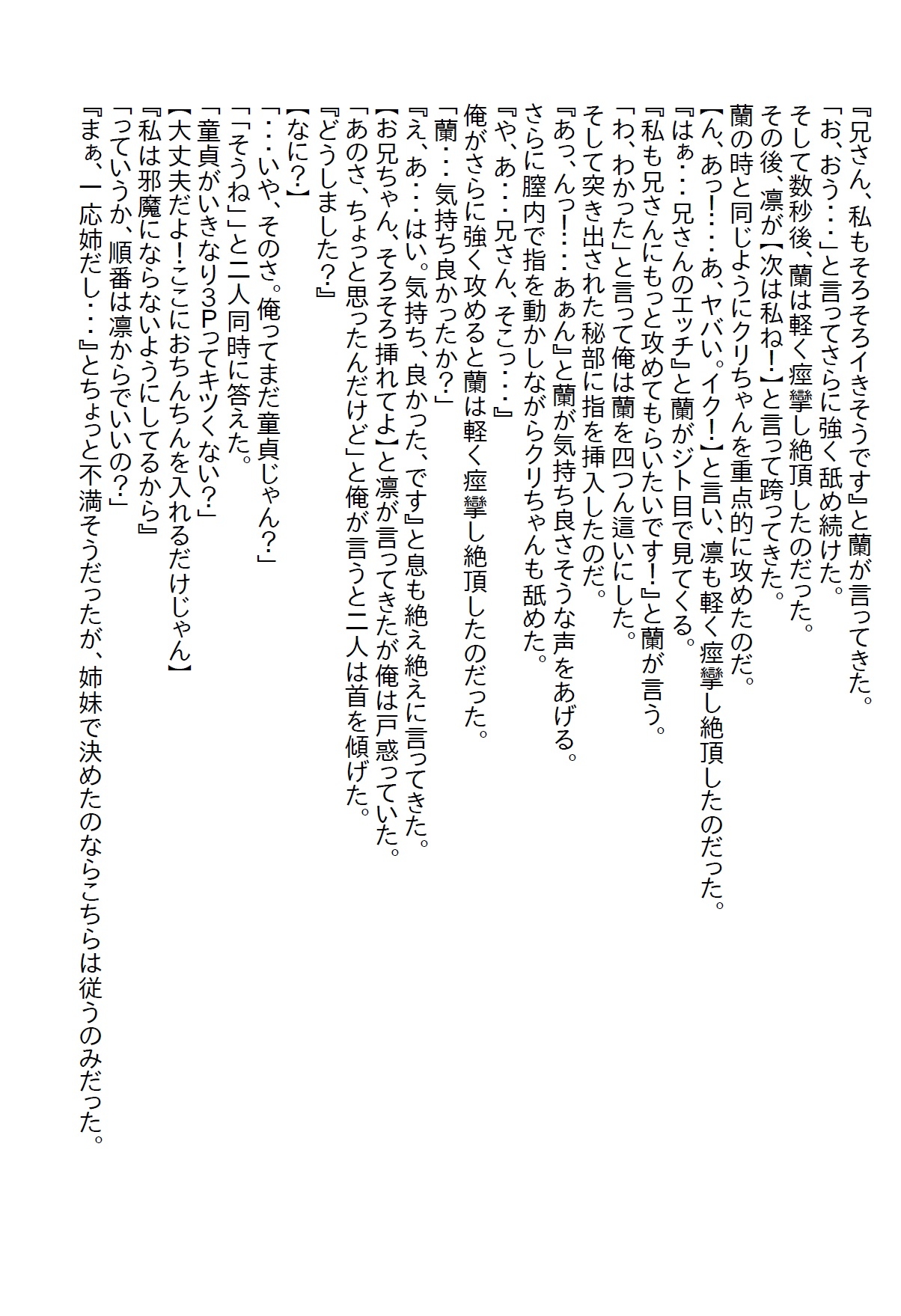 【隙間の文庫】色仕掛けで兄を誘惑するブラコンの双子の義妹。両親が長期出張でいなくなった途端にエッチ三昧になった