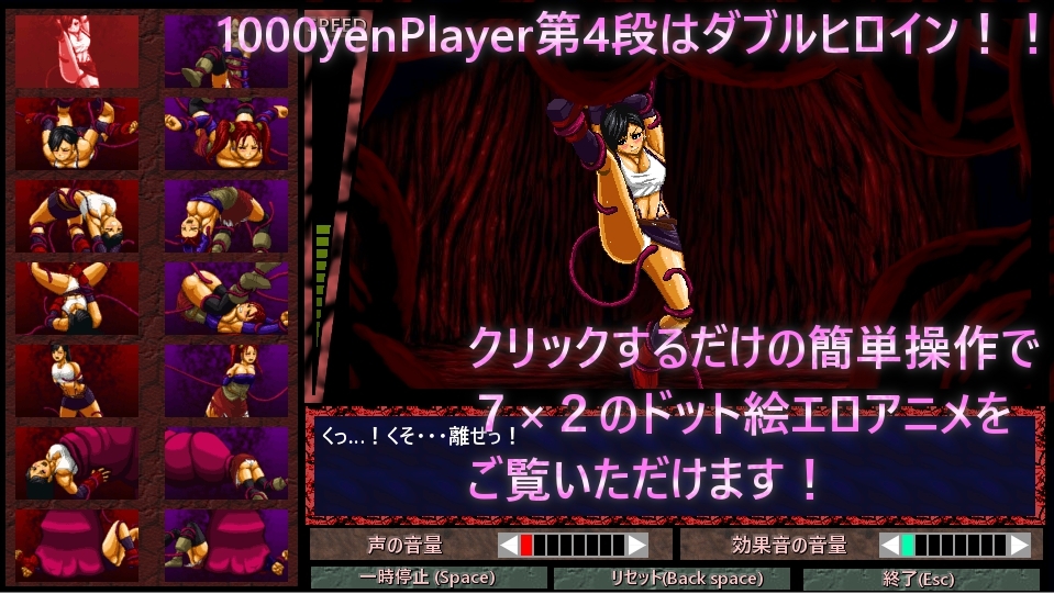 1000yenPlayer3本パック「絶頂地獄」