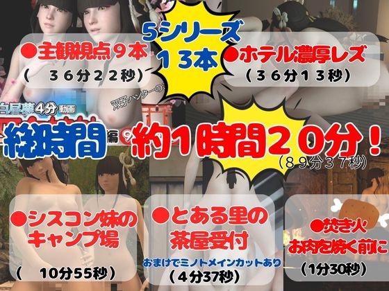 【総集編】美人巫女姉妹ヒノエミノトで動画13本、モンスターハンティングでライズしよ超お得セットパック【双子受付嬢3D動画】