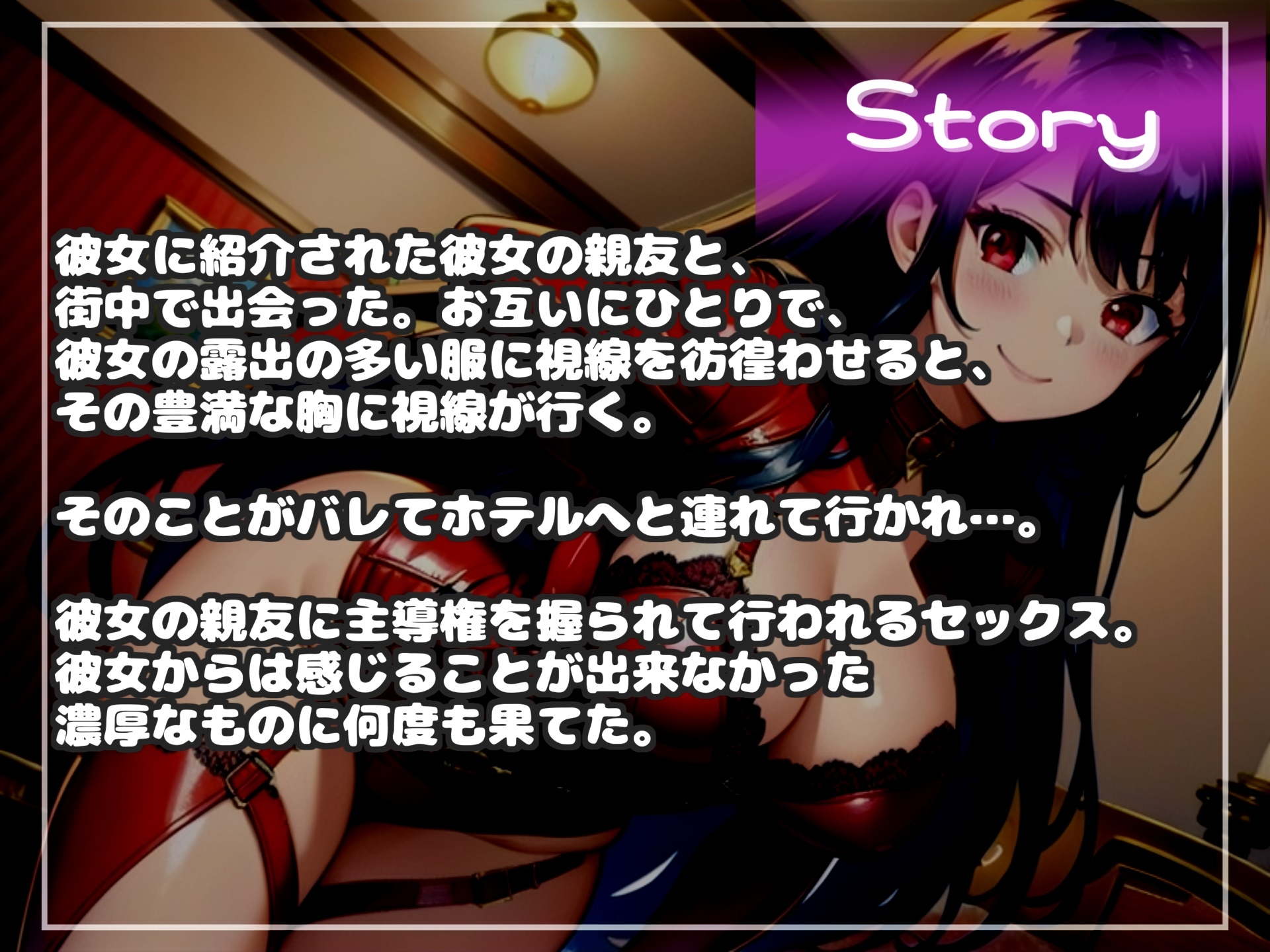 白くてくっさいザーメン出しなさいっ!! 彼女のドSな親友に逆寝取られてしまい、常に主導権を握られてアナル責め&オホ声SEXで快楽漬けにされる