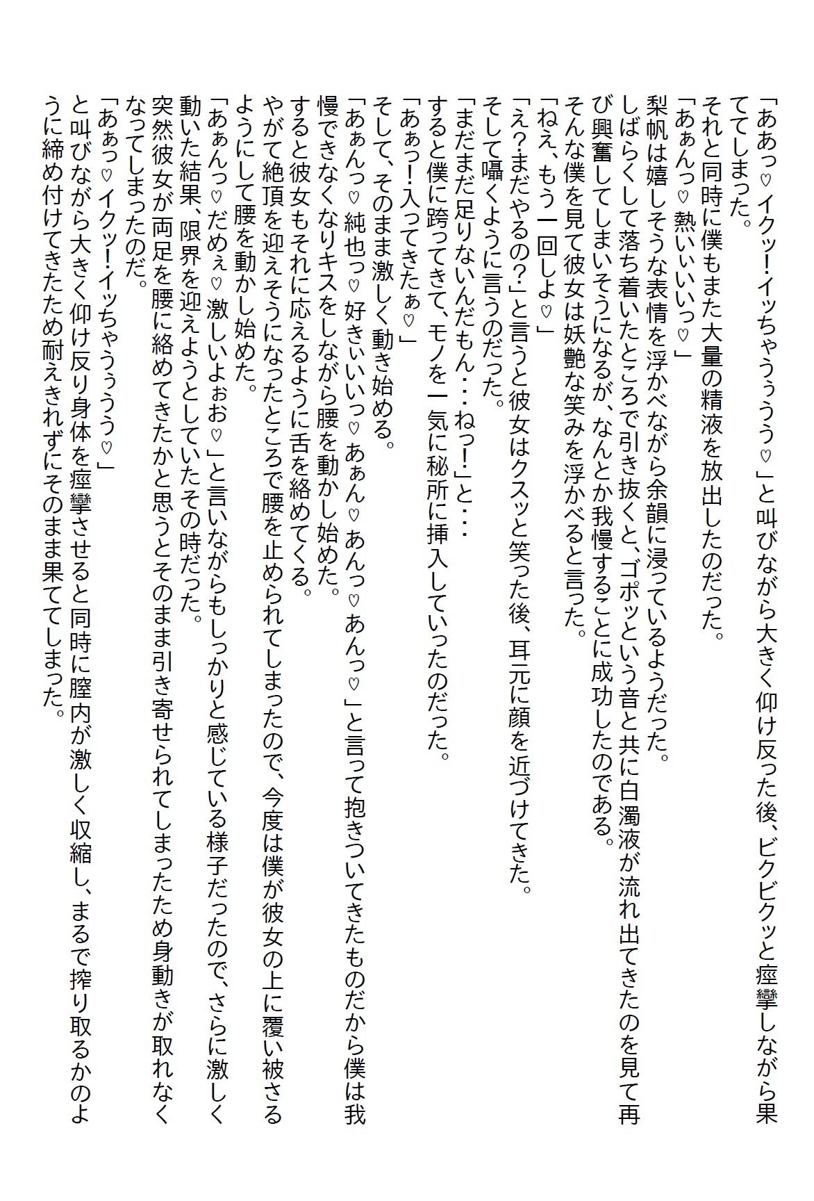 【隙間の文庫】お泊り場所がいつも自宅ではなくラブホだった僕だが彼女の力で解決し、24時間エッチし放題になった