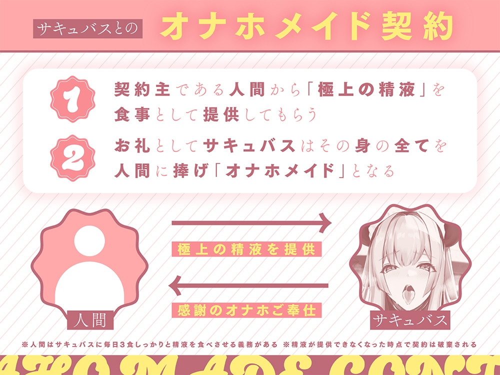 【✨オナホメイド契約✨】あなたの事が大好きなサキュバスメイドが媚び媚びオネダリご奉仕してくれる生活