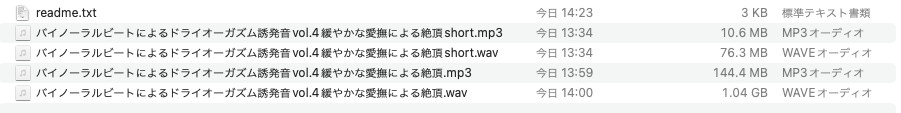 バイノーラルビートによるドライオーガズム誘発音 vol4 緩やかな愛撫による絶頂