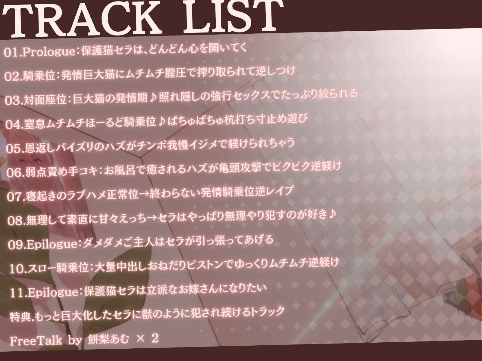 【セット割】発情保護ネコの主従逆転ムチムチ精液絞り-セラが悪い子なのはご主人のせいだから、えっちで好き好き逆躾け-【高身長×逆レ×甘々ツンハメ】