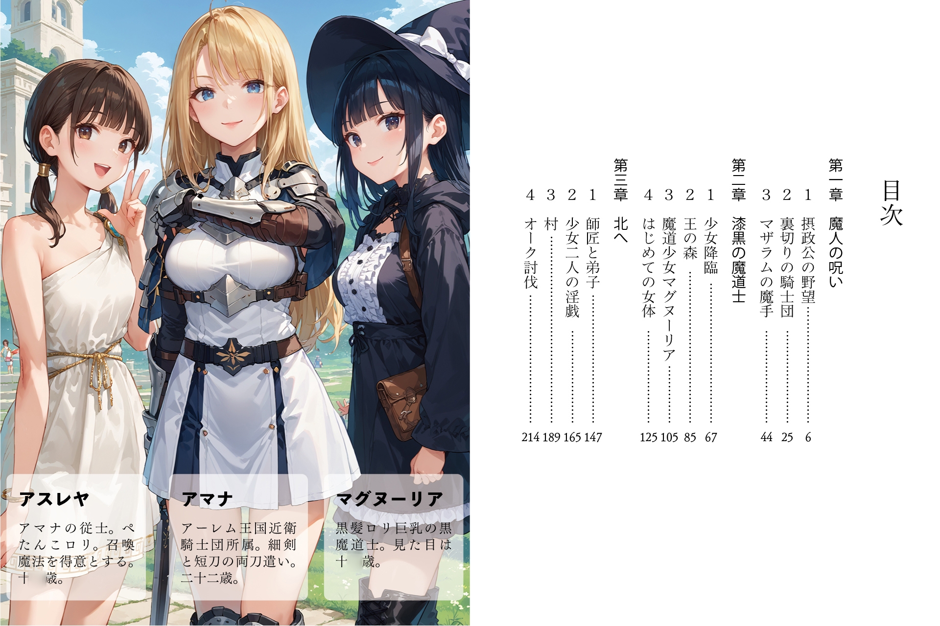 ふたなり剣士アマナと四人の戦乙女 第1巻