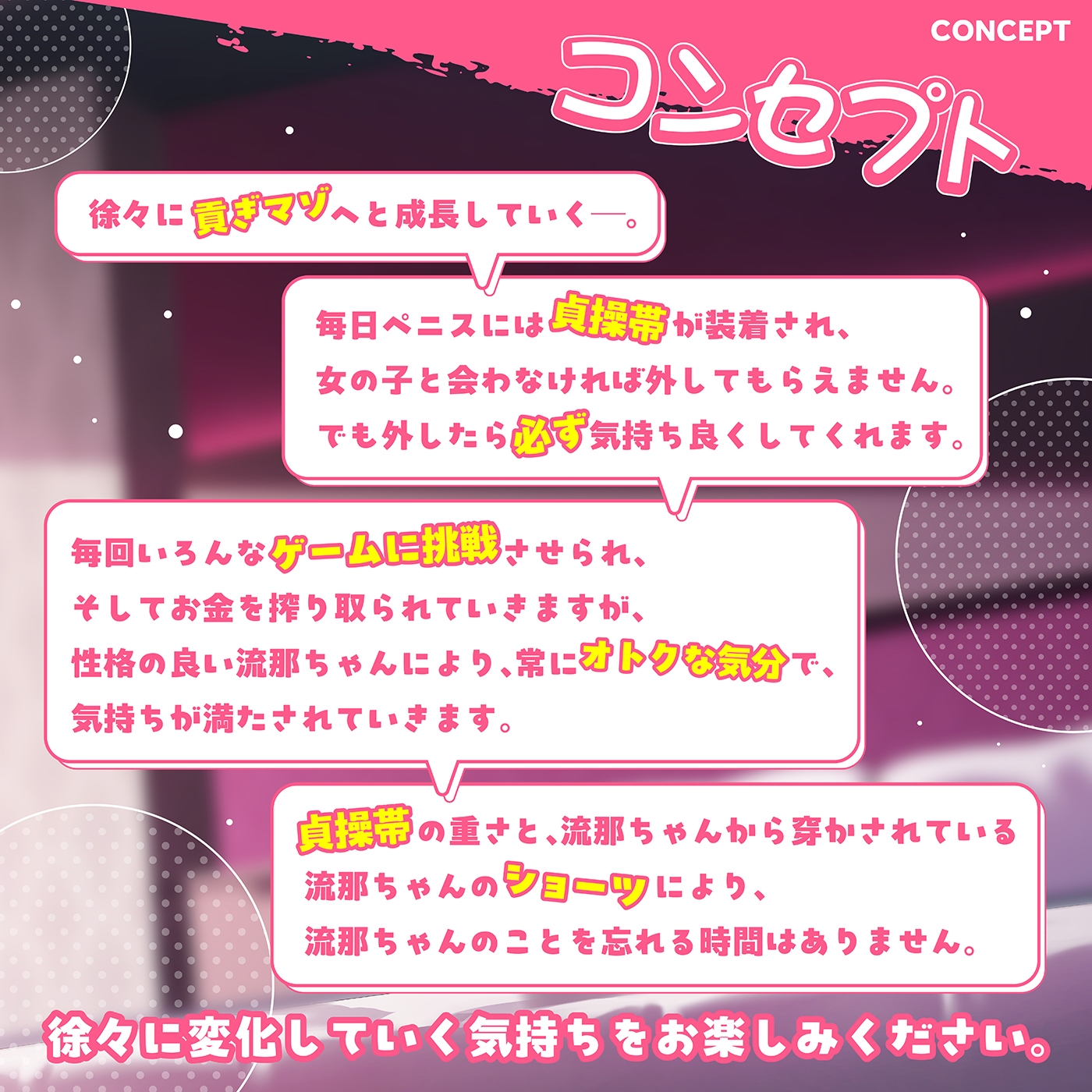 【射精管理×貞操帯×貢ぎマゾ】おちんぽ管理「貢ぎマゾ成長日記」〜外出時は貞操帯と女の子のショーツ着用///〜