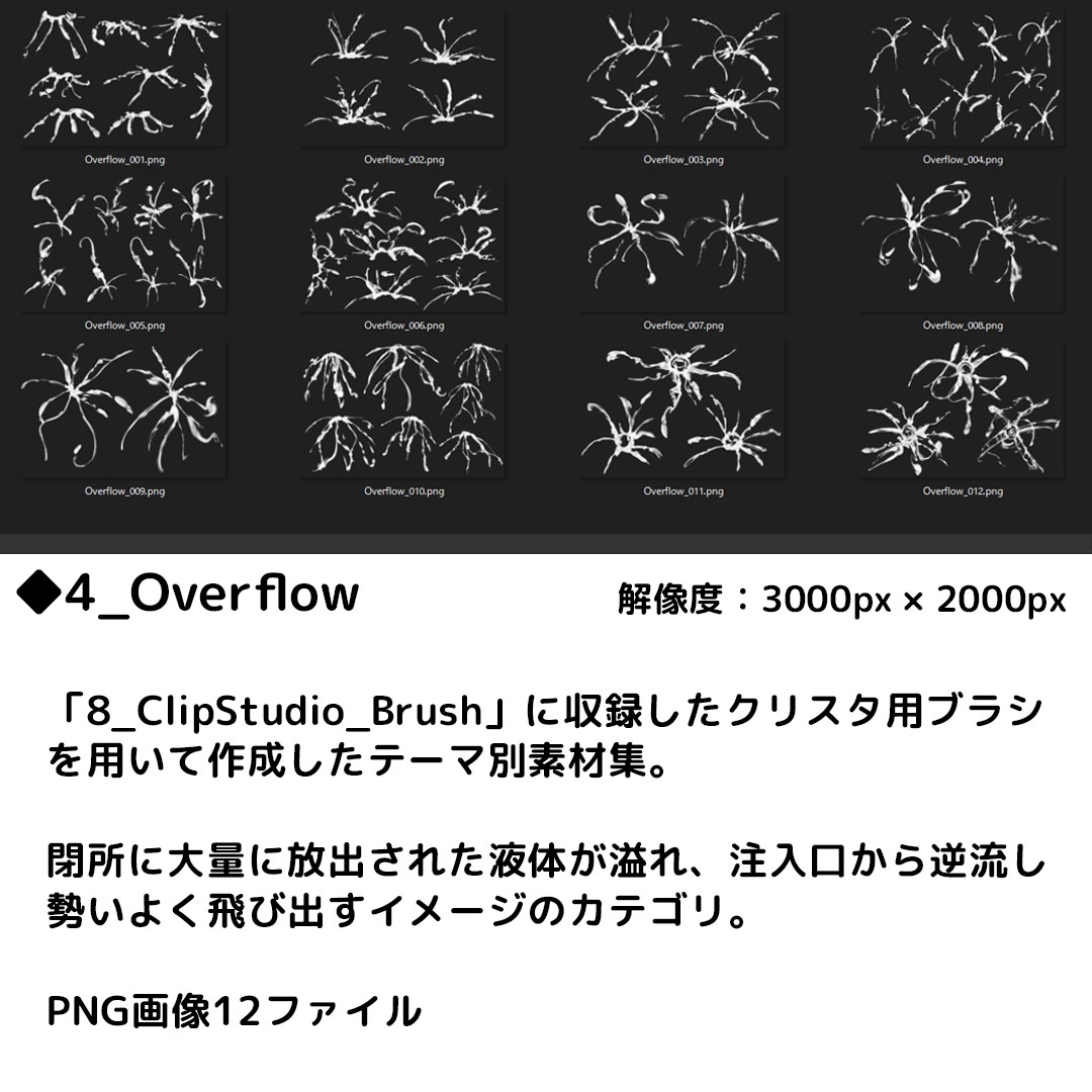 白濁液 PNG画像素材集