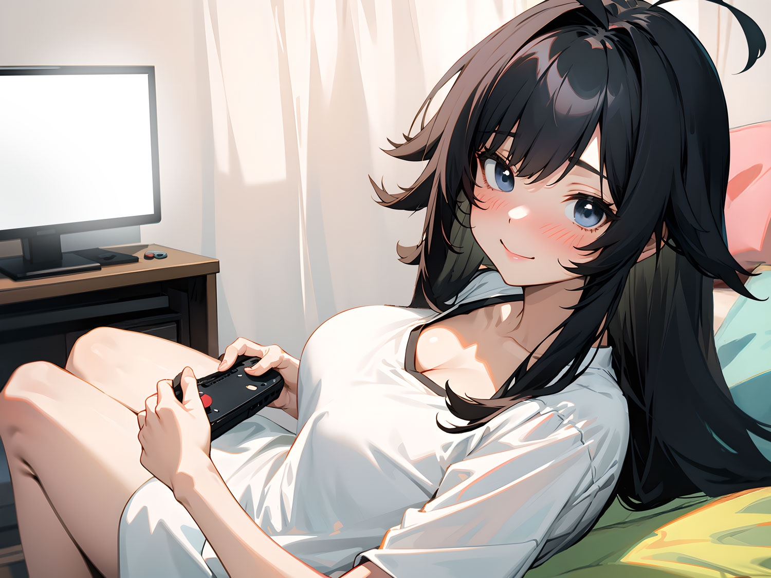 ゲーマーの巨乳引きニート幼馴染は欲求不満～強○罰ゲームで密着汗だくなま搾精えっち～