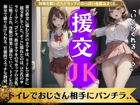 トイレでJKと援交〜セーラー服でFカップを弄ぶ変態オヤジものがたり〜えちえちボイス