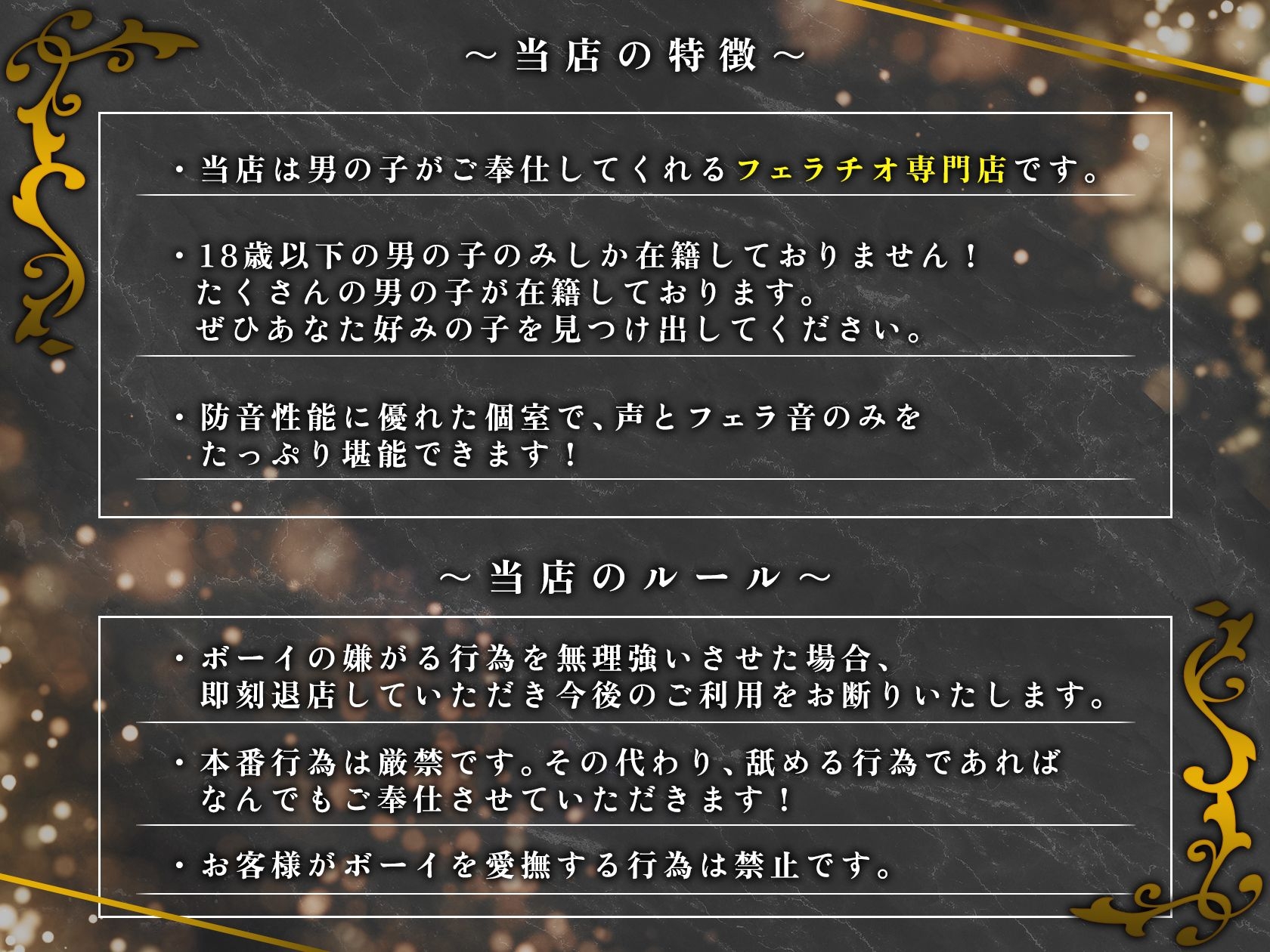 ショタ限定ピンサロ2～少年の濃厚フェラをたっぷり堪能できるフェラ専門店～【本編再生時間3時間超!】