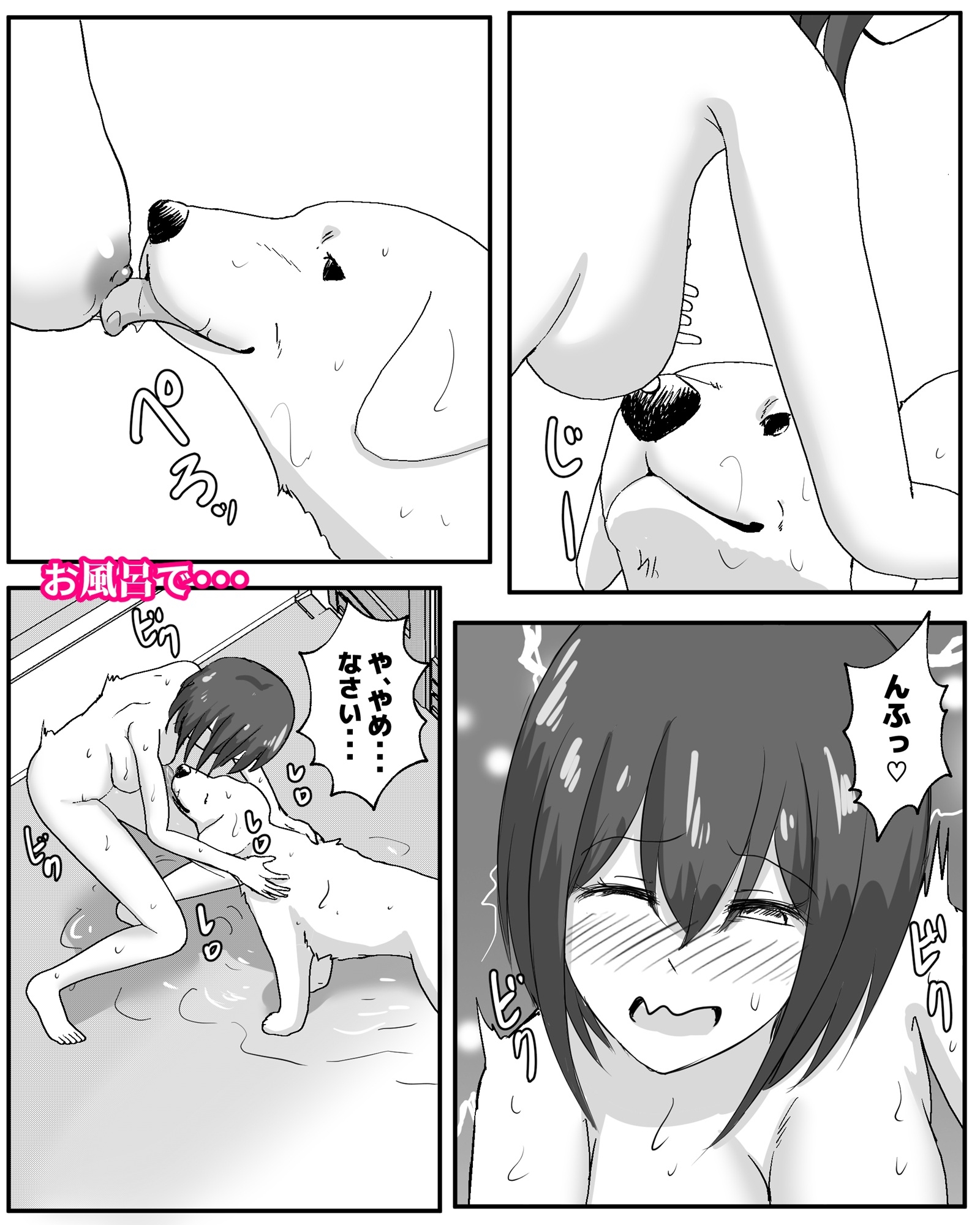 100日後に犬とエッチする少女