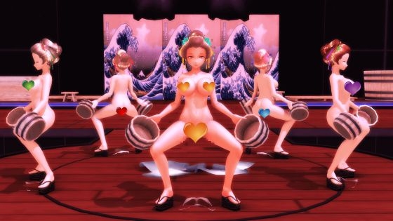 【ふたなりダンス】「浮世風呂」ふたなり版(通常版)