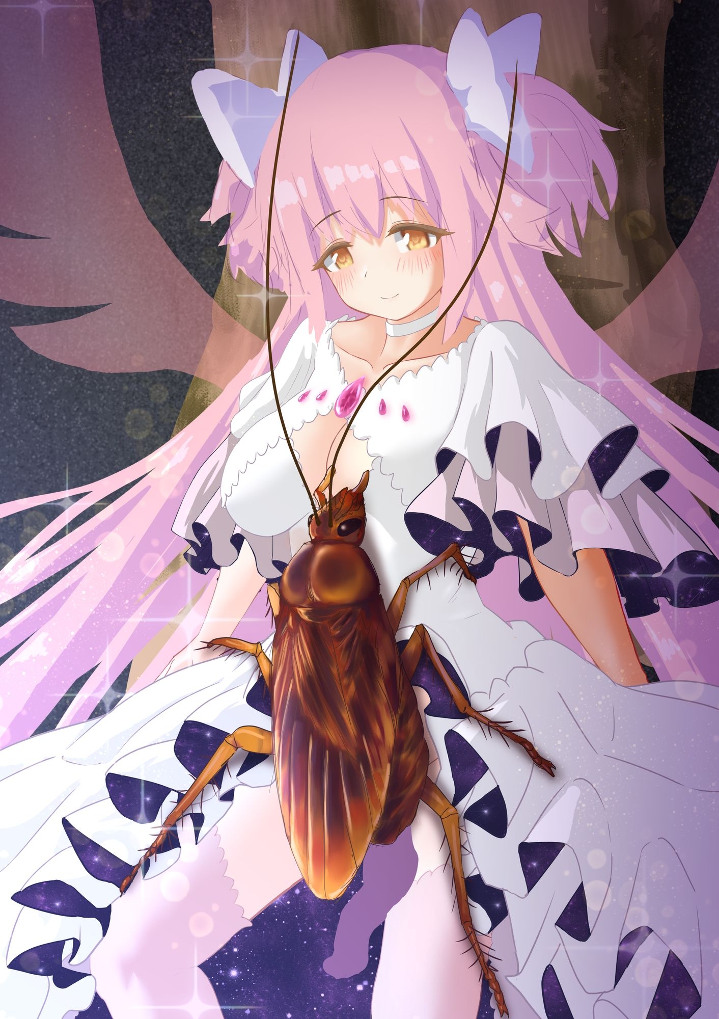 女神はゴキブリ魔物に一目惚れし、全肯定甘やかし子作りで害虫を産み増やす