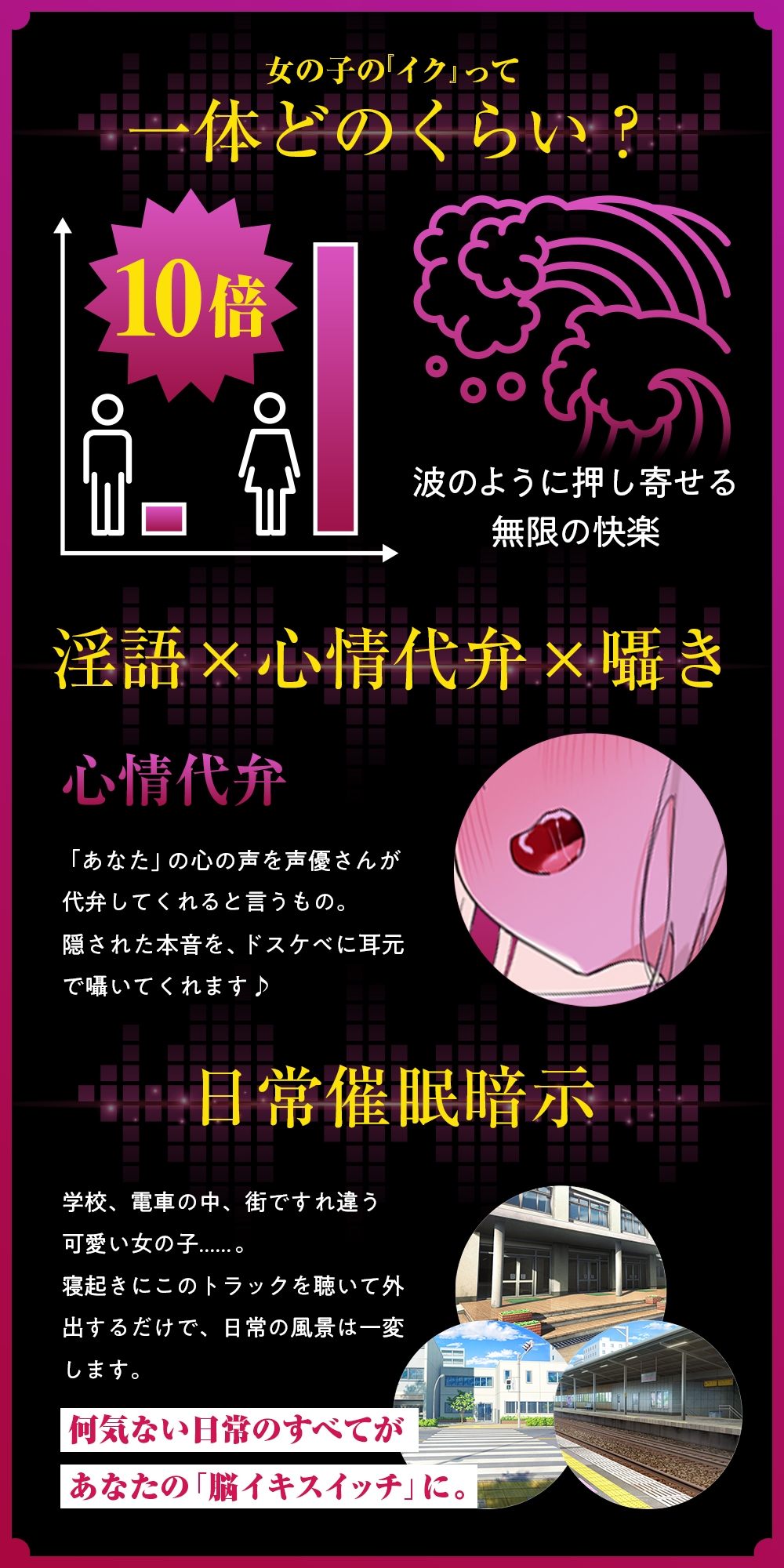 強○脳イキ催○～7日間で堕ちるアナタの脳のイキ癖開発調教訓練～【淫語×心情代弁×囁き催○】