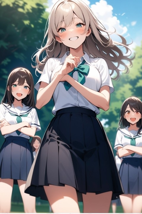 M男向けボイス 恥ずかしい短小包茎いじめ CFNM 女子校通学路編 後輩女子にいじめられる僕·3