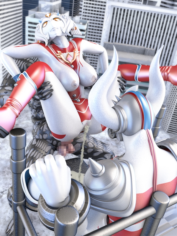 ブレイブママンVS超光速拘束星人アラストル・夫の目の前で