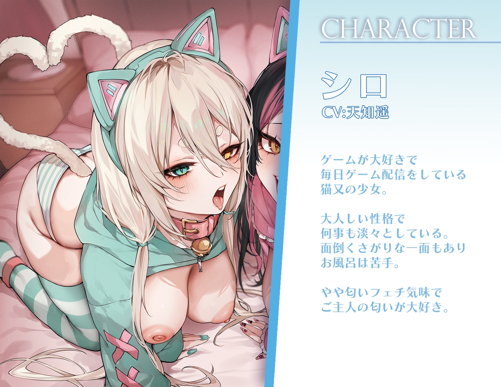 ネコマタ配信者シロ&クロ～ご主人様大好きな甘えんぼ猫又美少女たちと過ごす密着度MAXのだら甘えっちライフ～