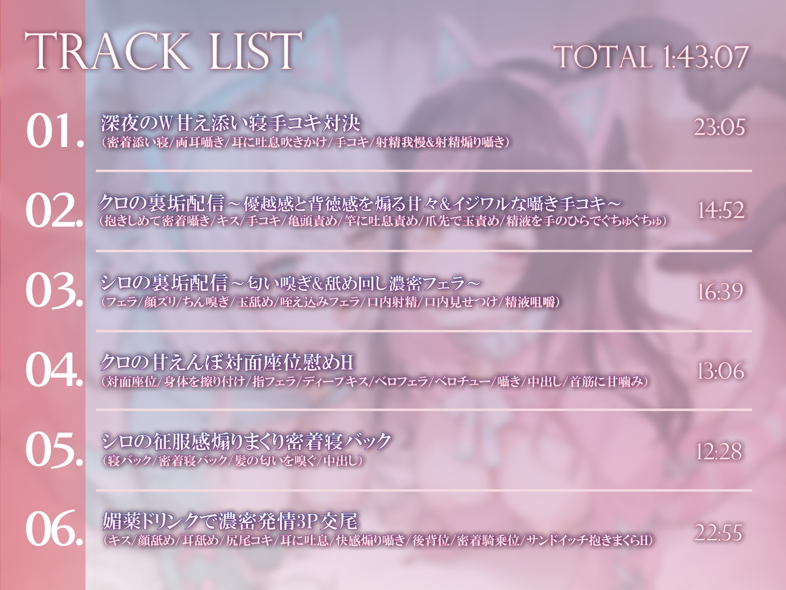 ネコマタ配信者シロ&クロ～ご主人様大好きな甘えんぼ猫又美少女たちと過ごす密着度MAXのだら甘えっちライフ～