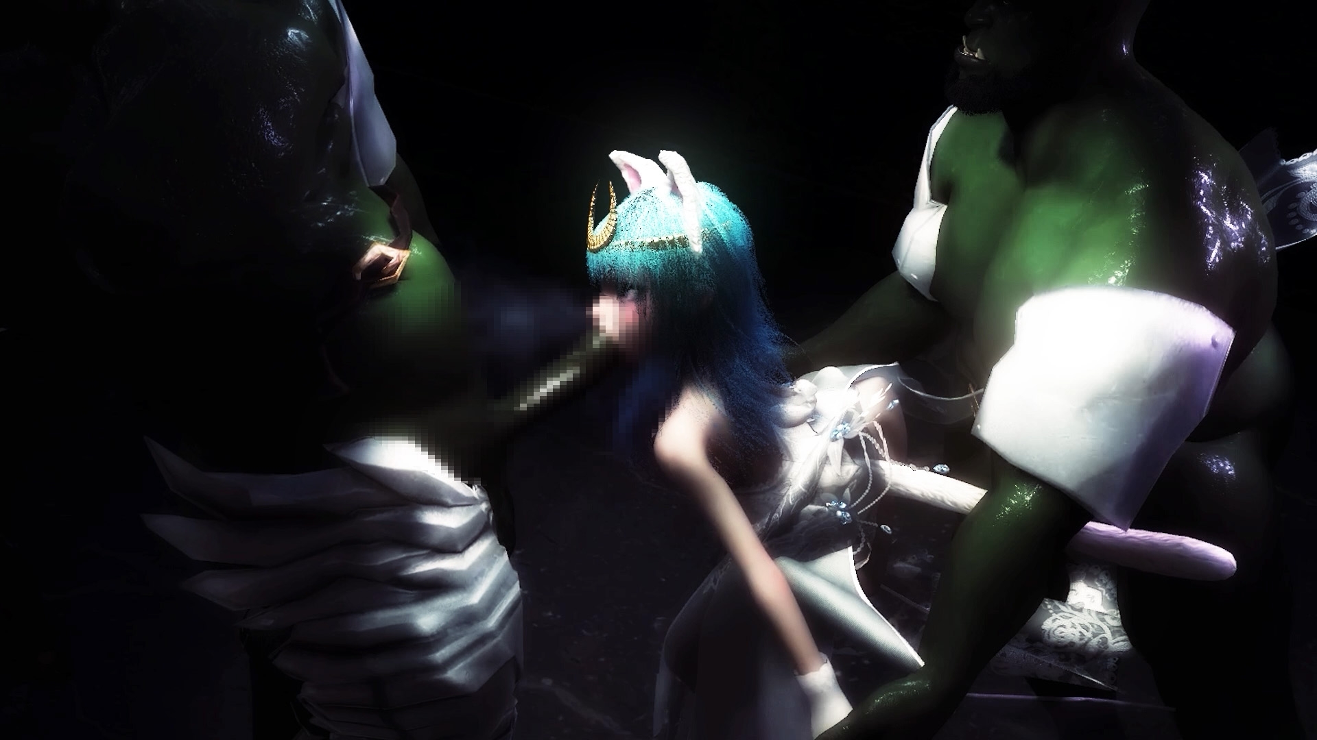 獣姫敗北オークNTR妊娠ウェディング