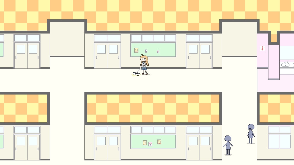 おもらしがバレないように保健室へ行くゲーム