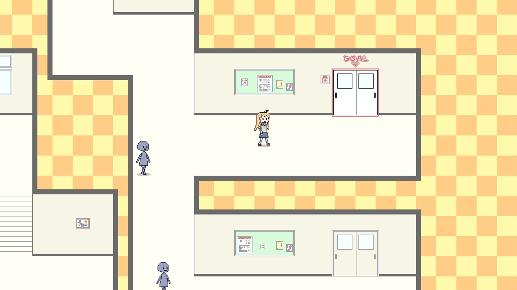 おもらしがバレないように保健室へ行くゲーム