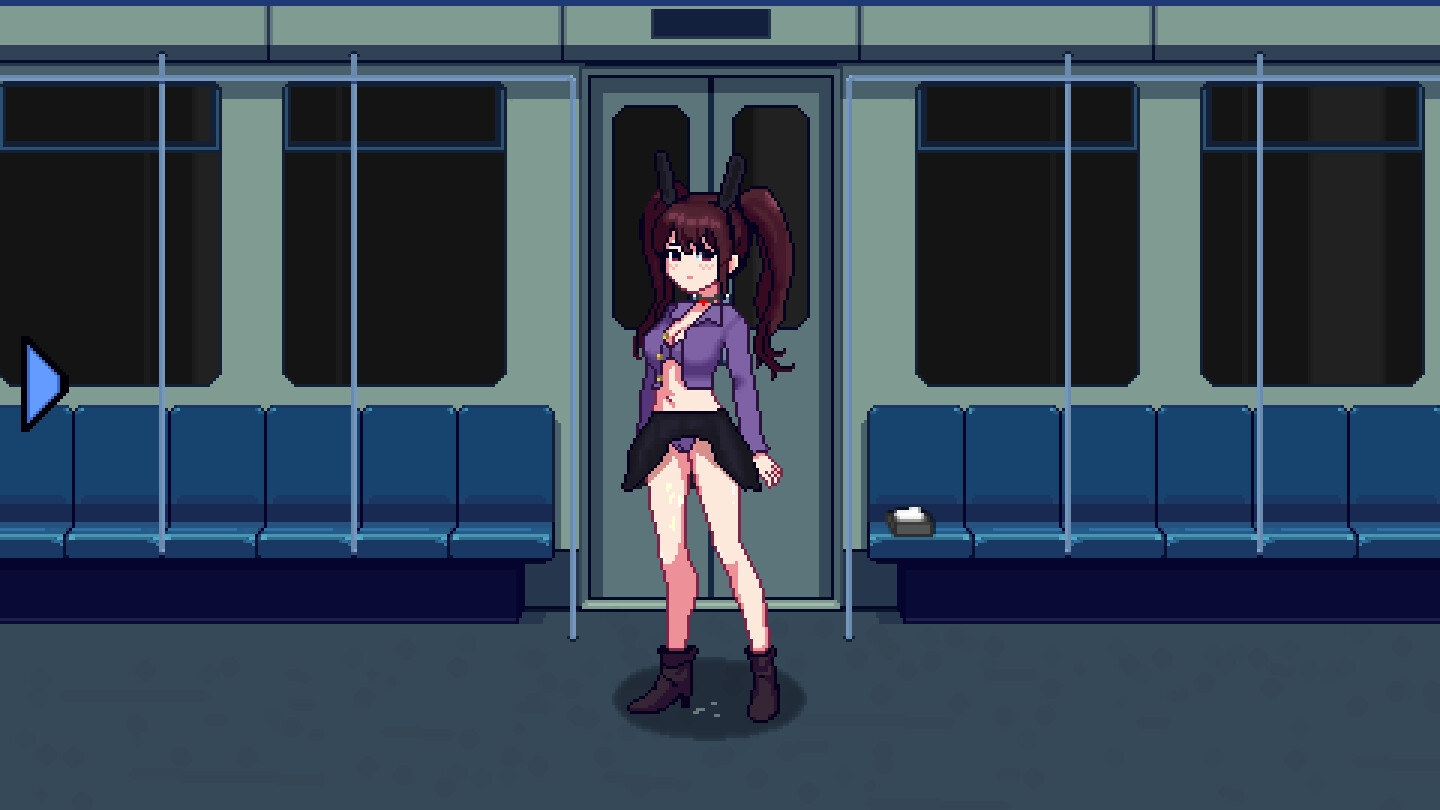 Train ride with bunny-girl